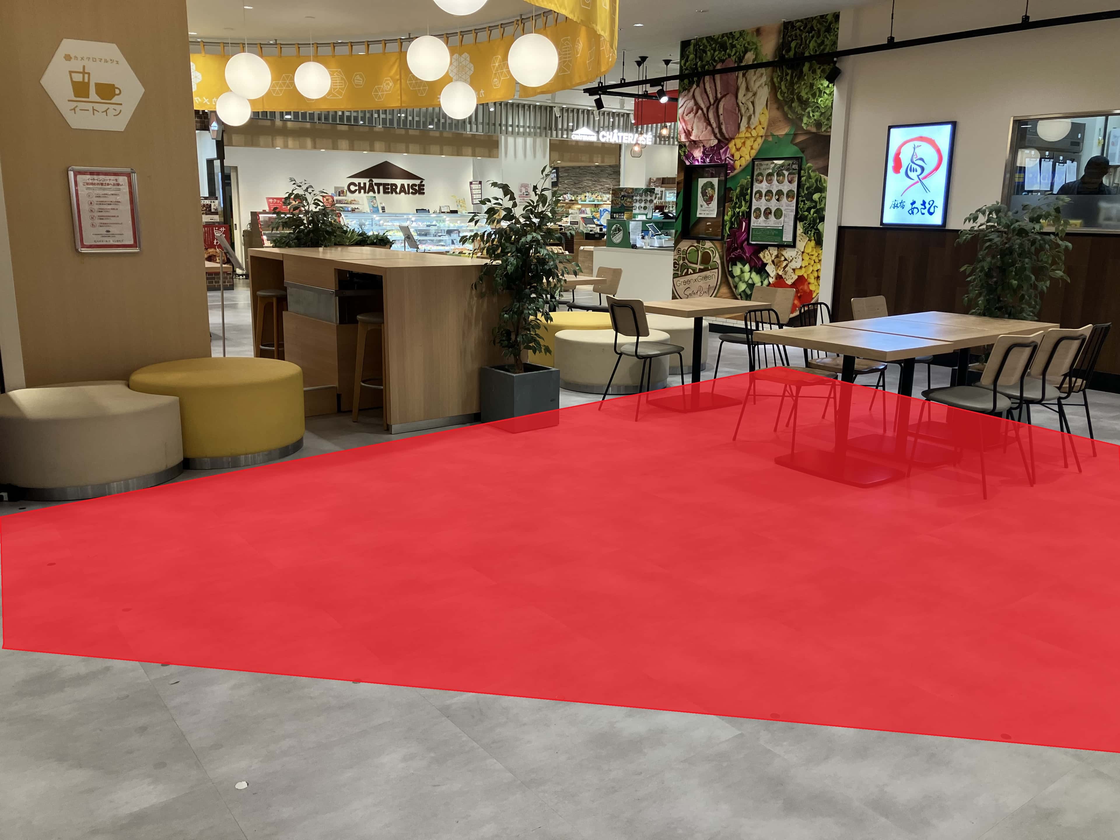 B1Fイートイン 物販、食物販のポップアップストアや販促プロモーションに最適な催事イベントスペース