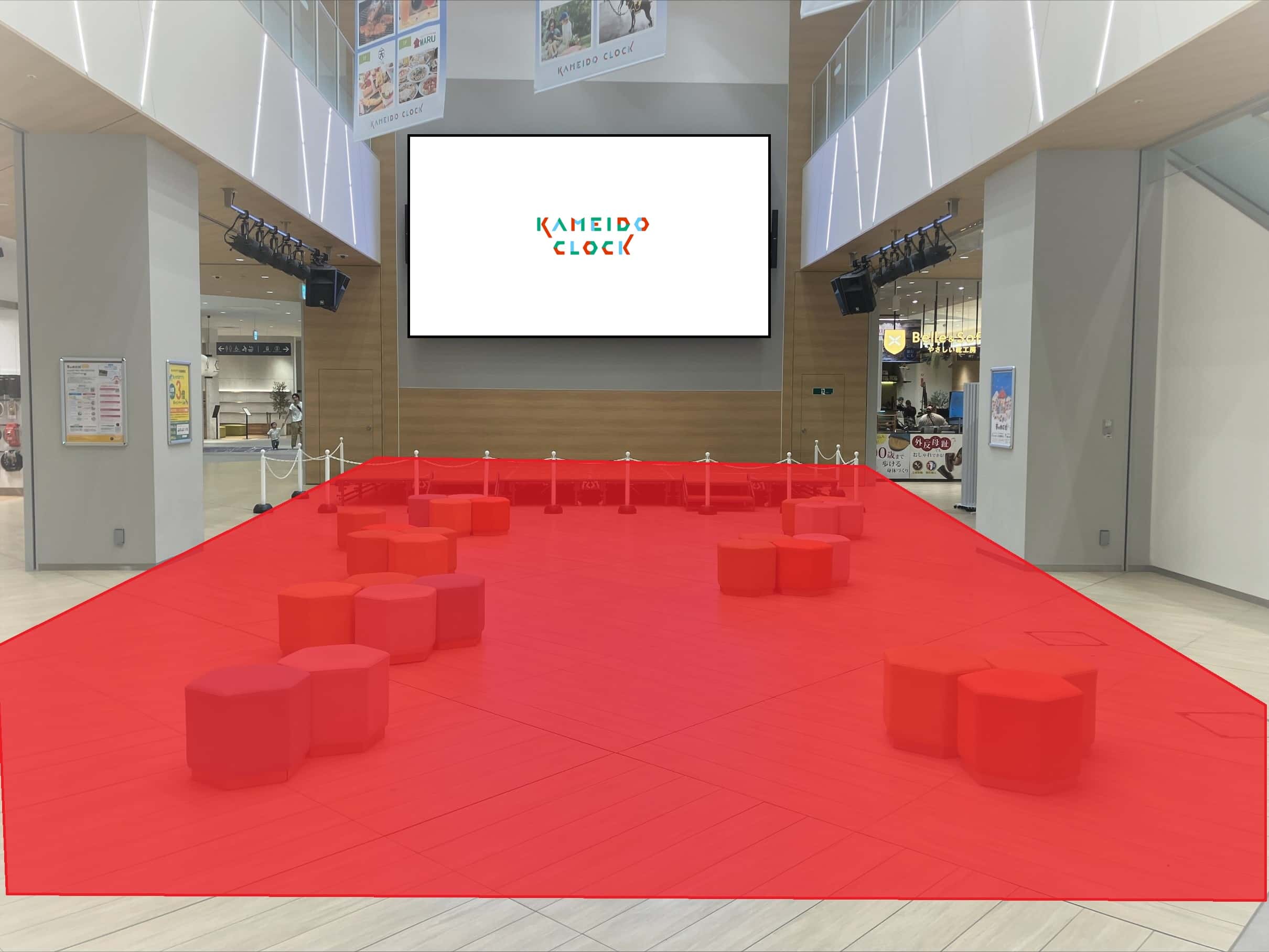 1Fカメクロコート 大型イベント、体験型イベントに最適な催事イベントスペース