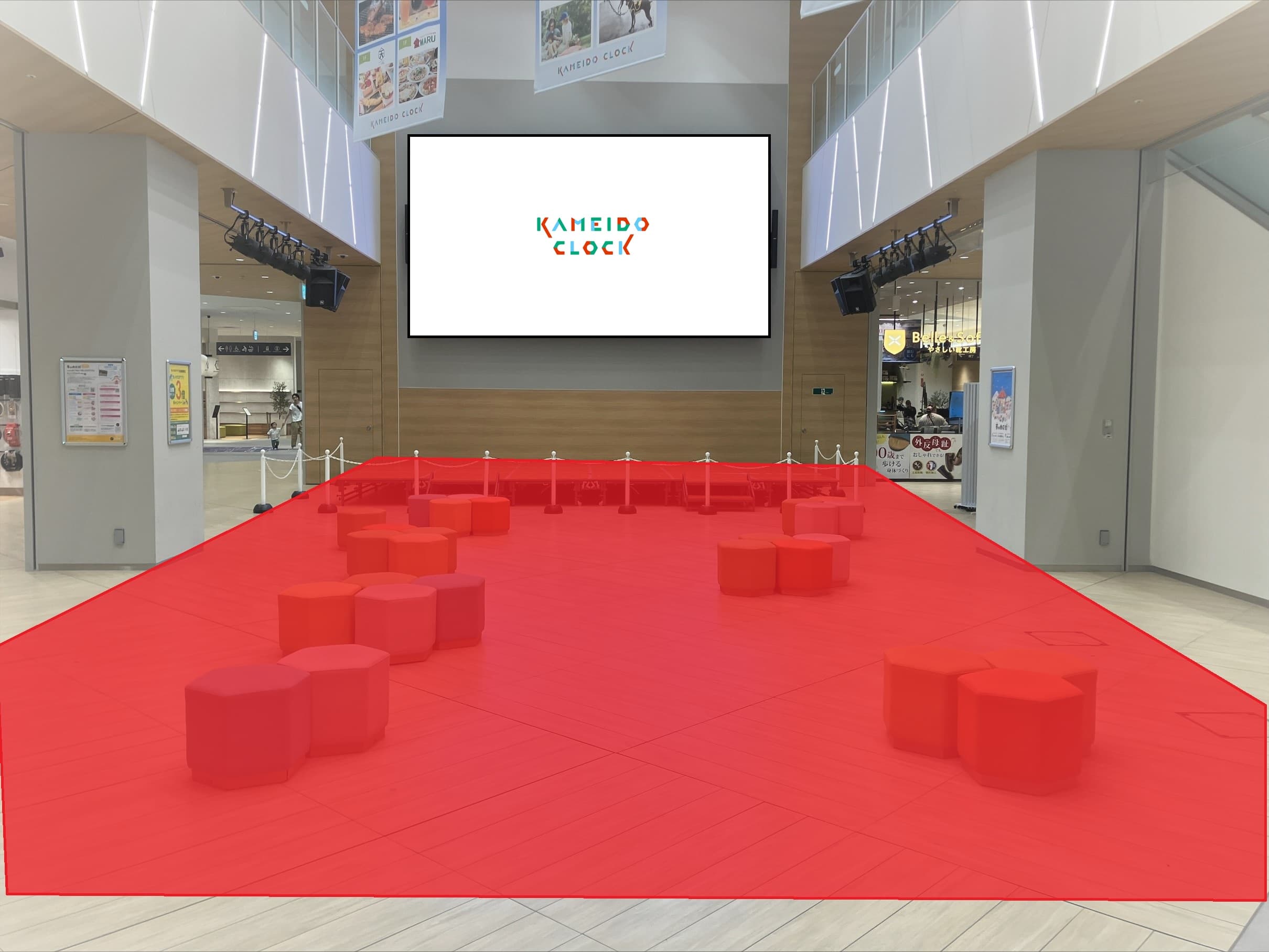 1Fカメクロコート 大型イベント、体験型イベントに最適な催事イベントスペース