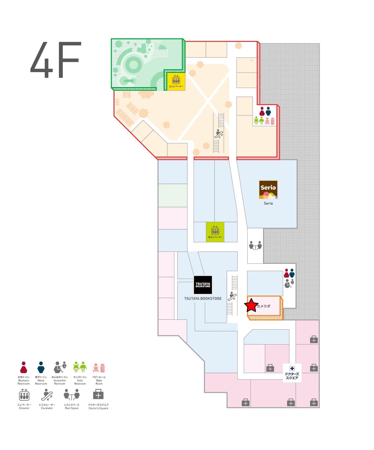 カメラボB ワークショップや体験型のイベントに最適なイベント・レンタルスペースの図面・フロアマップ