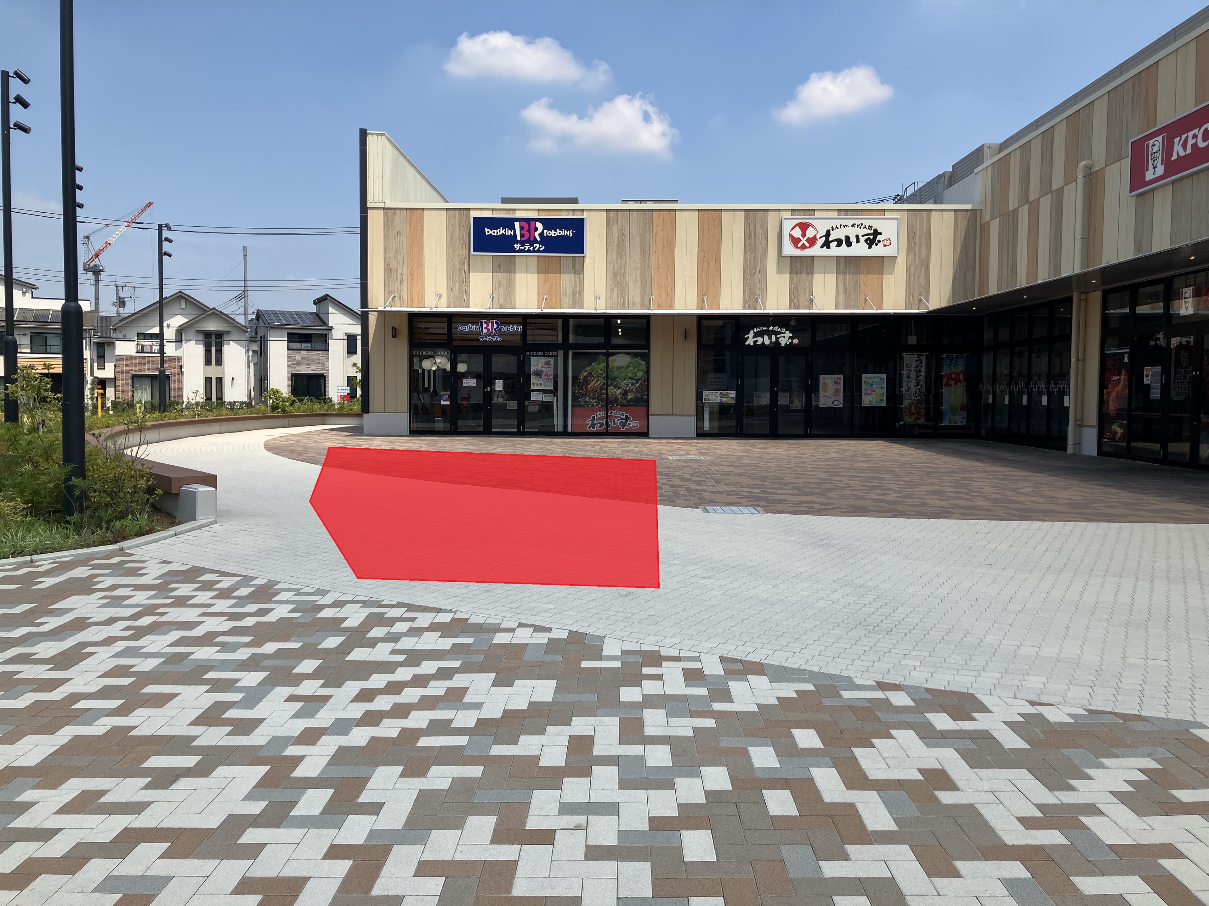 1階屋外(ケンタッキー前) 販促プロモーションに最適な催事イベントスペース