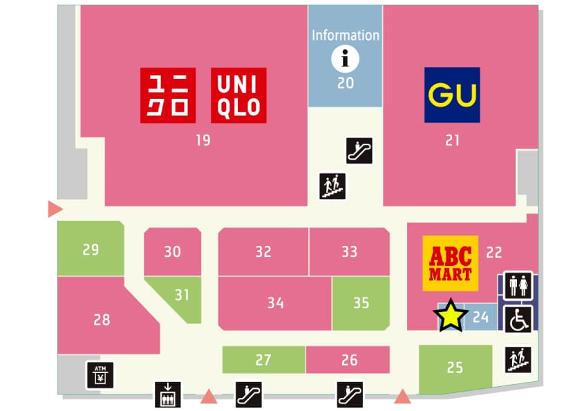 【ソコラ南行徳】1Fポップアップストア区画|物販・サービス業態に適したスペースの図面・フロアマップ